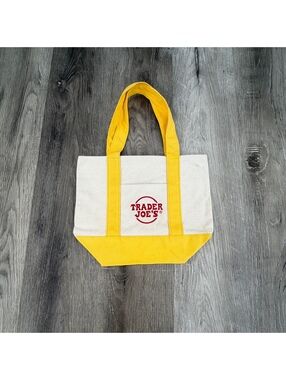 Trader Joe’s Yellow Mini Canvas Tote Bag